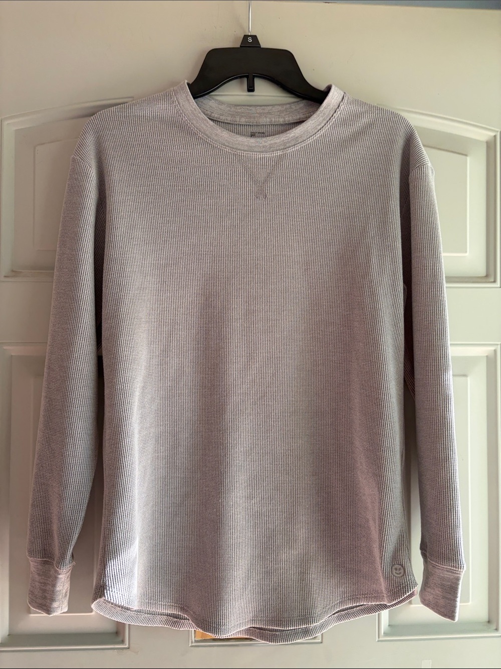 Gilly Hicks Women’s Crewneck Thermal Shirt - Light Gray size small
